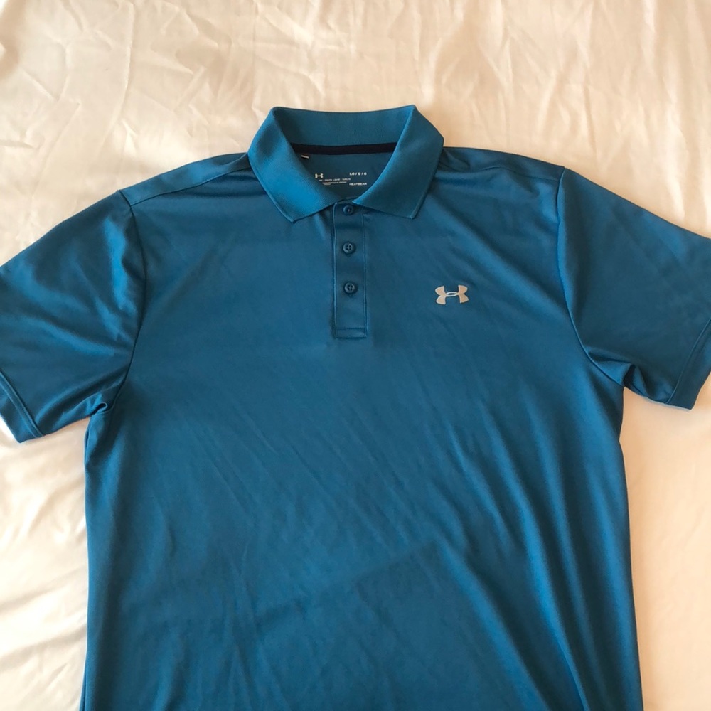 Men’s Under Armour Polo - Large - Teal Color